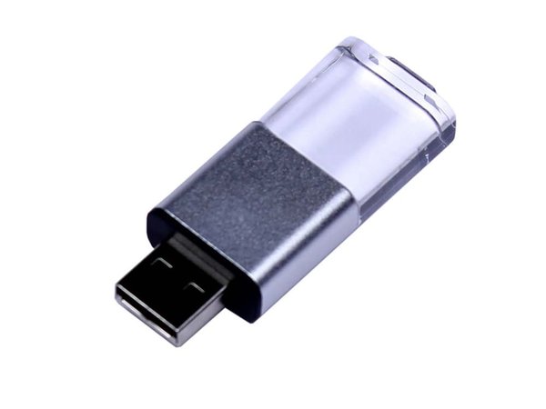 USB 2.0- флешка промо на 16 Гб прямоугольной формы, выдвижной механизм - USB 2.0- флешка промо на 16 Гб прямоугольной формы, выдвижной механизм