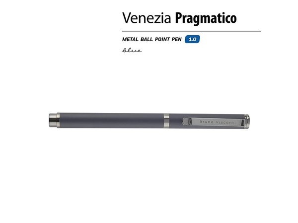 Ручка металлическая шариковая «Venezia Pragmatico» софт-тач - Ручка металлическая шариковая «Venezia Pragmatico» софт-тач