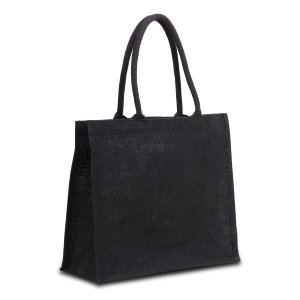сумка-шоппер из джута nice shopper, черная