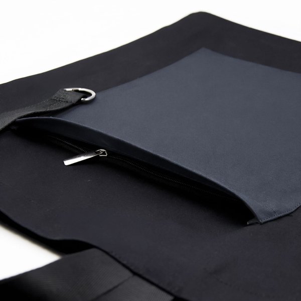 Шоппер Superbag Big Pocket, с карманом на молнии - Шоппер Superbag Big Pocket, с карманом на молнии (черный с темно-серым)