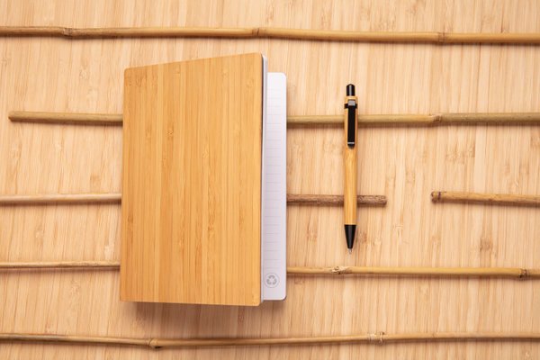Набор из блокнота и ручки Bamboo, А5 - Набор из блокнота и ручки Bamboo, А5