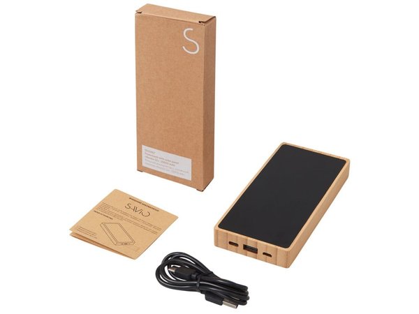 Внешний аккумулятор с подсветкой лого и солнечной панелью «Reedia S1», 10000 mAh - Внешний аккумулятор с подсветкой лого и солнечной панелью «Reedia S1», 10000 mAh