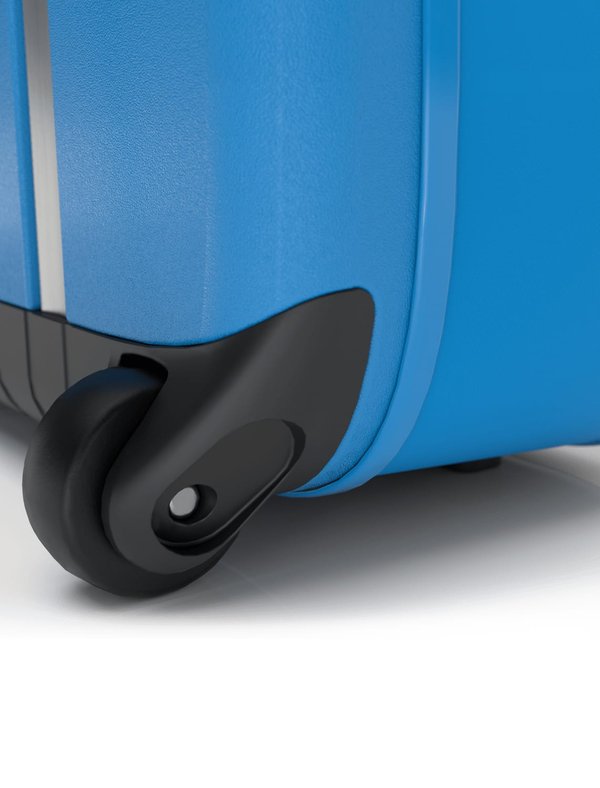 Чемодан складной Rollink Aura 55x40x20 см, 2 колеса, синий - Чемодан складной Rollink Aura 55x40x20 см, 2 колеса, синий