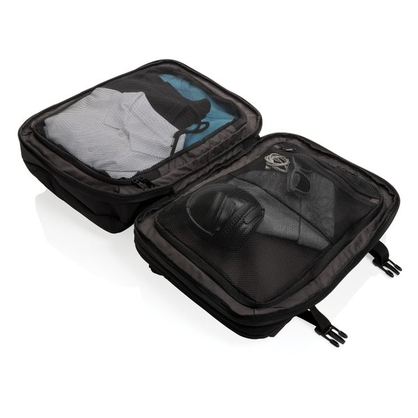 Рюкзак для путешествий Swiss Peak из rPET AWARE™ с регулируемым объемом, 15.6" - Рюкзак для путешествий Swiss Peak из rPET AWARE™ с регулируемым объемом, 15.6"