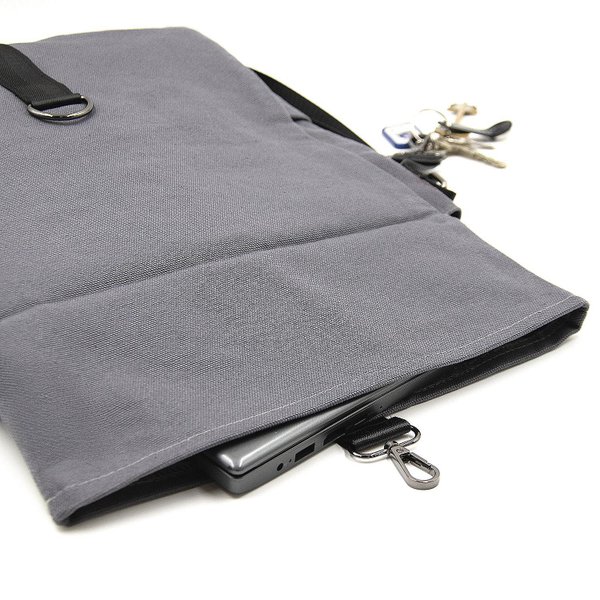 Шоппер Superbag Companion, с тремя отделениями, боковым креплением (карабин) и карманом - Шоппер Superbag Companion, с тремя отделениями, боковым креплением (карабин) и карманом (серый с черным)