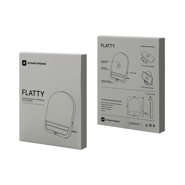 Беспроводное зарядное устройство Flatty ST - Беспроводное зарядное устройство Flatty ST (Белый)