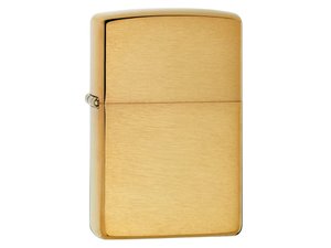 зажигалка zippo с покрытием brushed brass