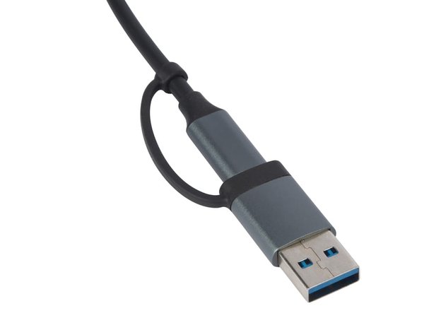 USB-хаб «Link» с коннектором 2-в-1 USB-C и USB-A, 2.0/3.0 - USB-хаб «Link» с коннектором 2-в-1 USB-C и USB-A, 2.0/3.0