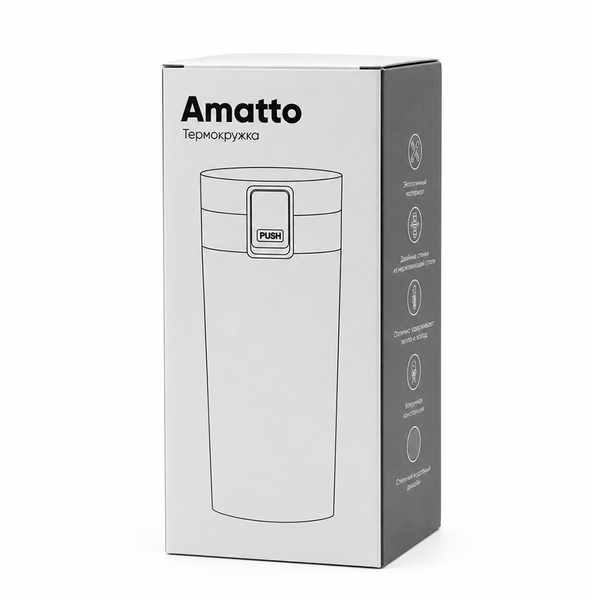 Термокружка Amatto - Термокружка Amatto, белый.