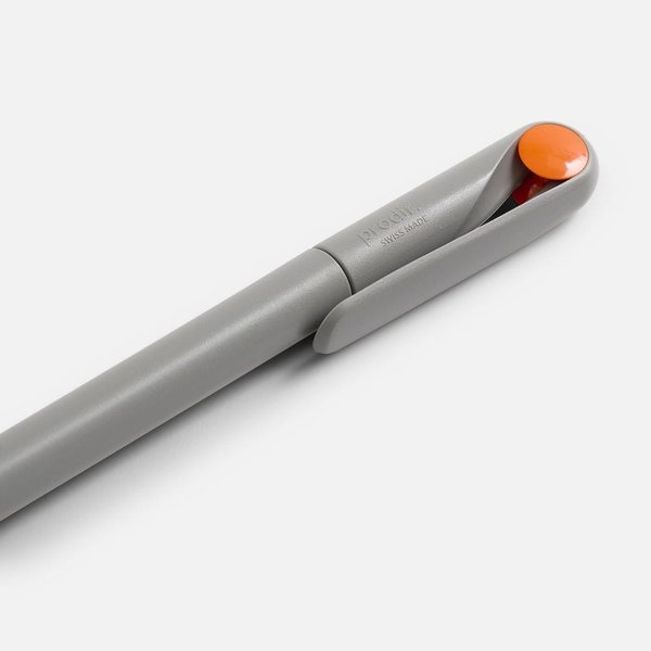 Ручка шариковая Prodir DS1 TMM Dot, серая с оранжевым