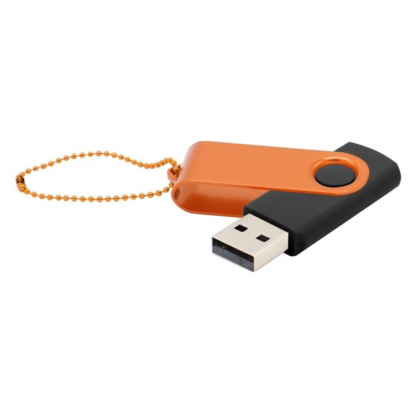 Флешка Designer To Go 2.0 USB 16Gb - Флешка Designer To Go 2.0 USB 16Gb, черный/оранжевый