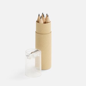 набор карандашей pencilvania office с точилкой, прозрачный