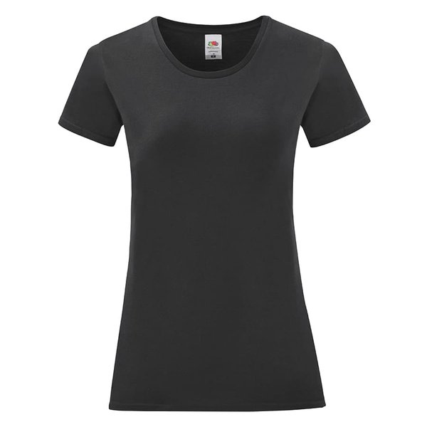 Футболка женская LADIES ICONIC 145 - Футболка "Ladies Iconic", черный, XL, 100% хлопок, 150 г/м2