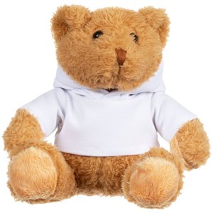 мягкая игрушка «мишка cuddleton» в белом худи