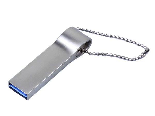 USB 3.0-флешка на 32 Гб с мини чипом и боковым отверстием для цепочки - USB 3.0-флешка на 32 Гб с мини чипом и боковым отверстием для цепочки