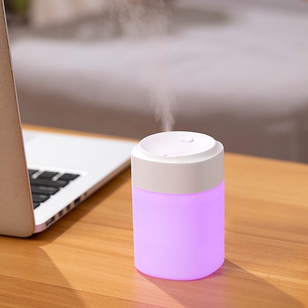 Светодиодный USB увлажнитель Lumi-Humi, белый - Светодиодный USB увлажнитель Lumi-Humi, белый