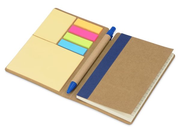 Блокнот А6 «Write and stick» с ручкой и набором стикеров - Блокнот А6 «Write and stick» с ручкой и набором стикеров