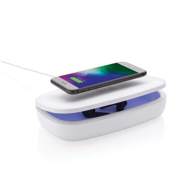 Стерилизатор UV-C с функцией беспроводной зарядки, 5 Вт - Стерилизатор UV-C с функцией беспроводной зарядки, 5 Вт