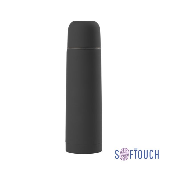 Термос "Крит" 500 мл, покрытие soft touch - Термос "Крит" 500 мл, покрытие soft touch черный