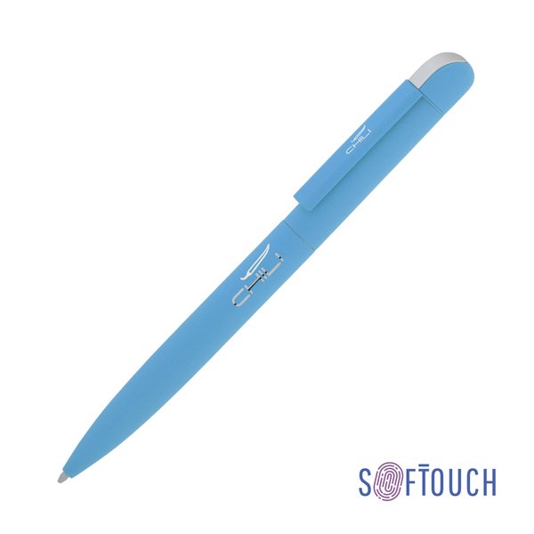 Ручка шариковая "Jupiter", покрытие soft touch - Ручка шариковая "Jupiter", покрытие soft touch голубой