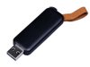 USB 2.0- флешка промо на 16 Гб прямоугольной формы, выдвижной механизм