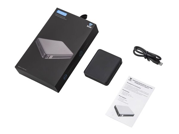Внешний аккумулятор «Brick 5» с быстрой зарядкой PD, 5000 мАч - Внешний аккумулятор «Brick 5» с быстрой зарядкой PD, 5000 мАч