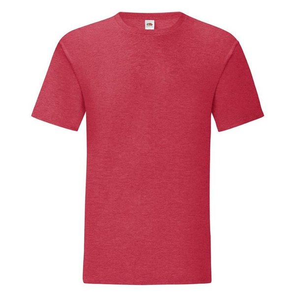 Футболка мужская ICONIC 145 - Футболка мужская “Iconic T“, красный меланж XL, 52% х/б, 48% п/э, 150 г/м2