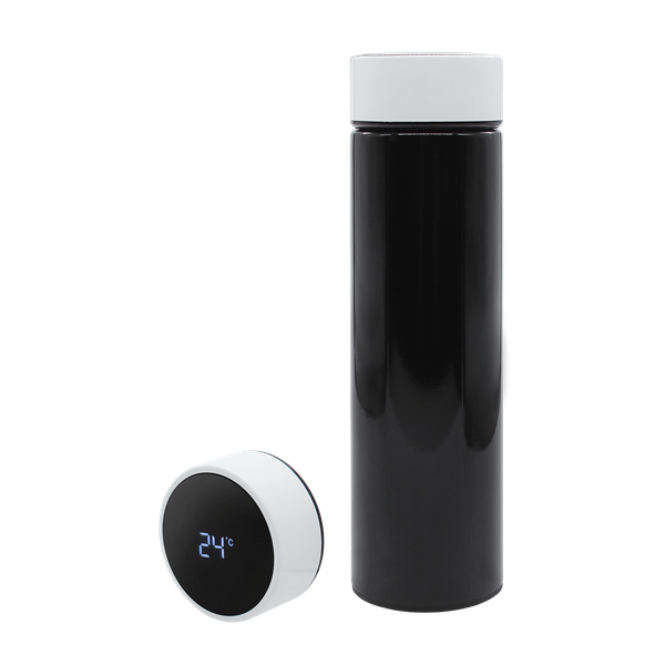 Термос Reactor duo black с датчиком температуры - Термос Reactor duo black с датчиком температуры (черный с белым)