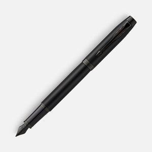 ручка перьевая parker im achromatic black, черная