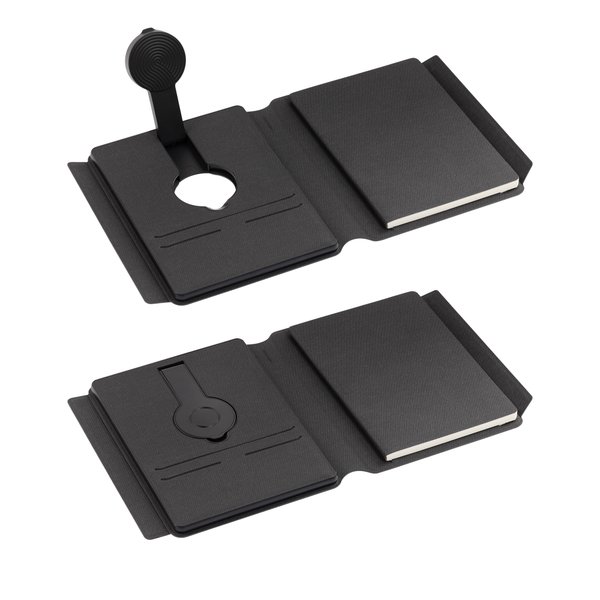 Папка А5 с беспроводным (10W) зарядным устройством 5000 mAh, с MagSafe и блокнотом - Папка А5 с беспроводным (10W) зарядным устройством 5000 mAh, с MagSafe и блокнотом черный