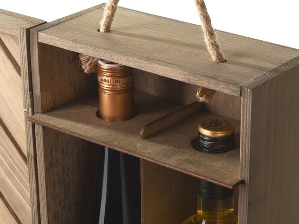 Коробка подарочная из массива дерева «Two-bottle box» - Коробка подарочная из массива дерева «Two-bottle box»