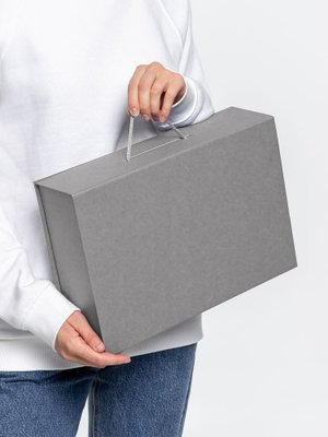коробка case, серая матовая