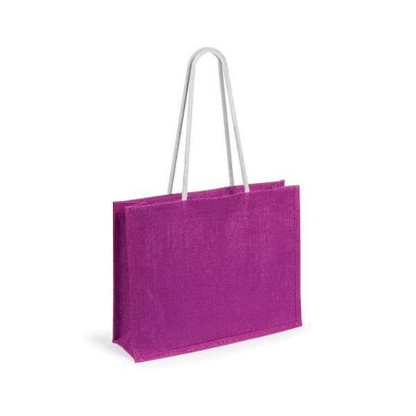 Cумка из джута HINT - Cумка из джута "Hint", джут, 44,5x35x14 см, ярко розовый