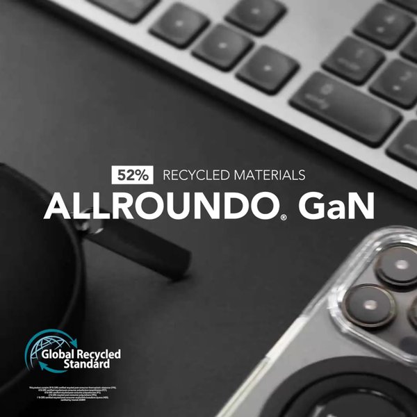 Зарядное устройство VONMAHLEN allroundo® GaN, 30 Вт, 120 см - Зарядное устройство VONMAHLEN allroundo® GaN, 30 Вт, 120 см