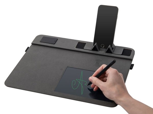 Многофункциональный коврик для мыши «Multi Pad» с беспроводной зарядкой и LCD экраном, 10 Вт - Многофункциональный коврик для мыши «Multi Pad» с беспроводной зарядкой и LCD экраном, 10 Вт