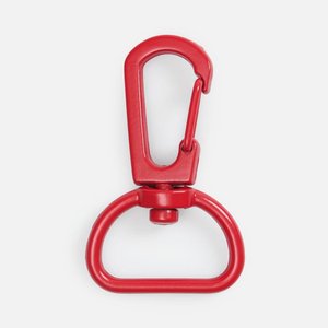 застежка-карабин snap hook, m, красная