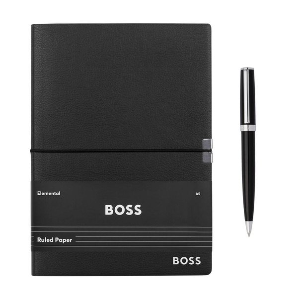 Набор HUGO BOSS (шариковая ручка и блокнот A5) - Набор HUGO BOSS (шариковая ручка и блокнот A5)