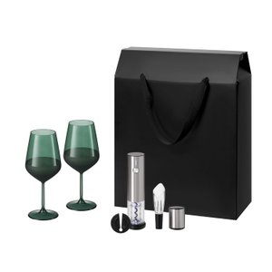 подарочный набор эмеральд (emerald), винтаро (vintaro) (2 бокала + набор для вина)