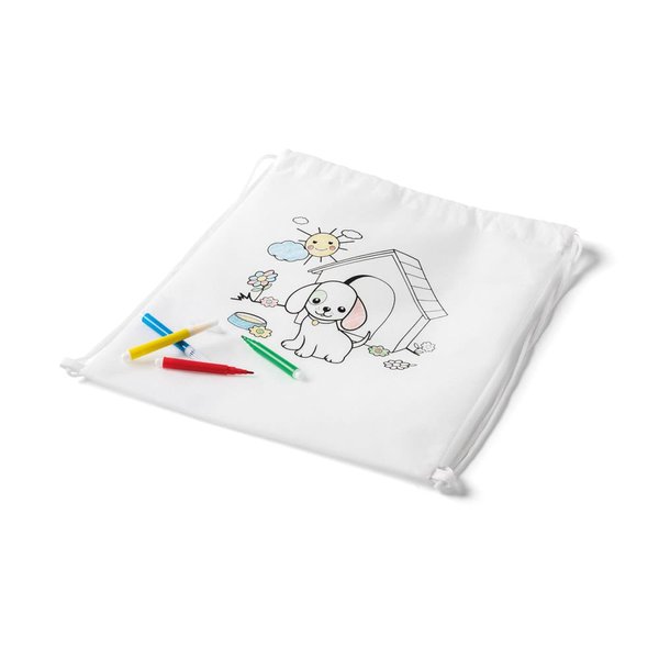 Детский рюкзак-мешок для раскрашивания DRAWS (80 г/м²) - Детский рюкзак-мешок для раскрашивания DRAWS (80 г/м²)