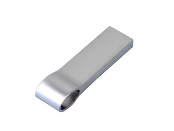 USB 2.0-флешка на 8 Гб с мини чипом и боковым отверстием для цепочки - USB 2.0-флешка на 8 Гб с мини чипом и боковым отверстием для цепочки