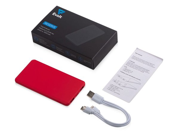 Внешний аккумулятор «Reserve» с USB Type-C, 5000 mAh - Внешний аккумулятор «Reserve» с USB Type-C, 5000 mAh