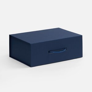 коробка складная new case fold, темно-синяя