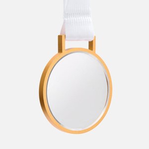 медаль glassica, золотистая