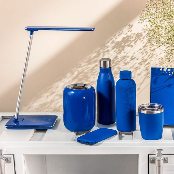 Внешний аккумулятор с подсветкой Люче Ультрамарин (Luce Ultramarine) 10000 mAh, ярко-синий