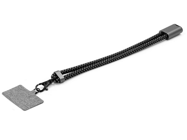 Ремешок-держатель для телефона с зарядным кабелем USB-C - USB-C «Lany Wristband Charge Eco» - Ремешок-держатель для телефона с зарядным кабелем USB-C - USB-C «Lany Wristband Charge Eco»