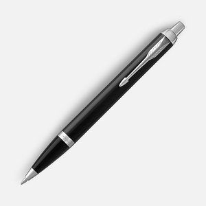 ручка шариковая parker im core black ct, черная