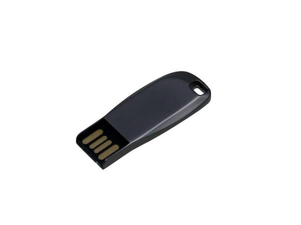USB 2.0- флешка на 16 Гб компактная с мини чипом и овальным отверстием - USB 2.0- флешка на 16 Гб компактная с мини чипом и овальным отверстием