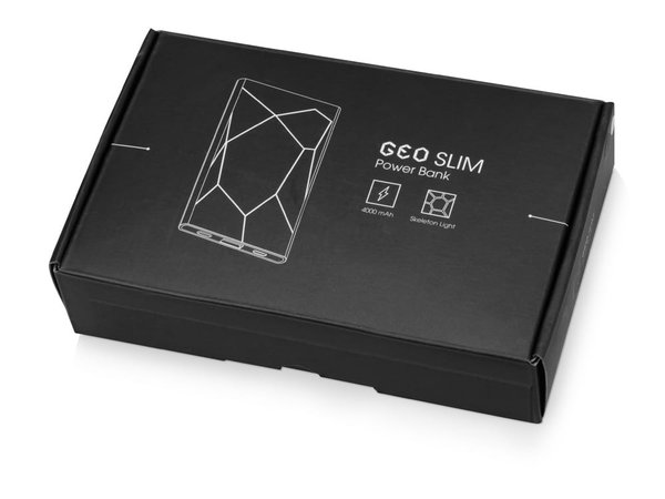 Внешний аккумулятор «Geo», 4000 mAh - Внешний аккумулятор «Geo», 4000 mAh