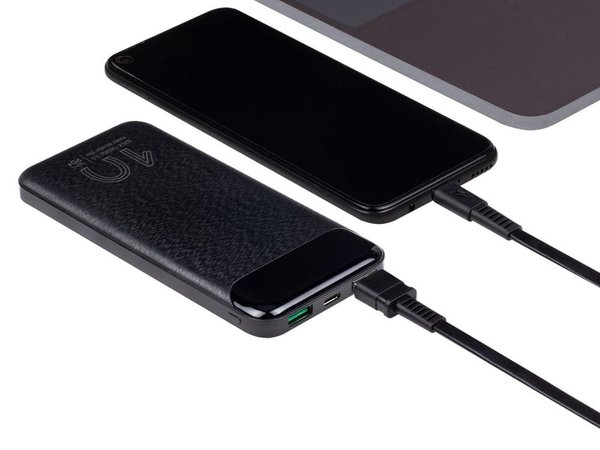 Внешний аккумулятор с дисплеем, 10000 mAh - Внешний аккумулятор с дисплеем, 10000 mAh