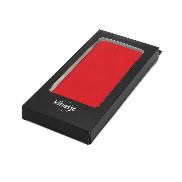 Внешний аккумулятор Saming, 10000mAh - Внешний аккумулятор Saming, 10000mAh, красный